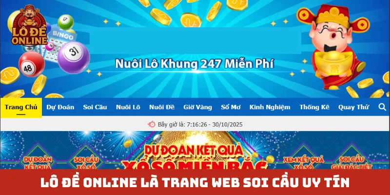 Lô Đề Online là trang web soi cầu uy tín